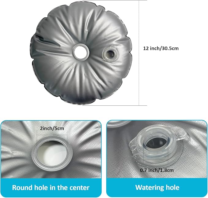 Balloon Weights Pack of 2, Round Water Weight Bags - Image 2