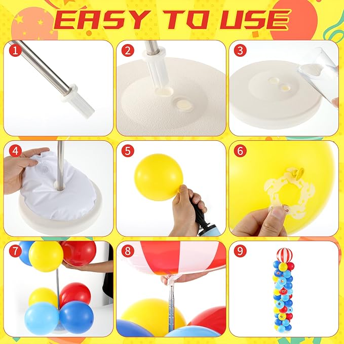 Carnival Balloon Column Stand Kit Carnival Theme Party Decorations - Image 4
