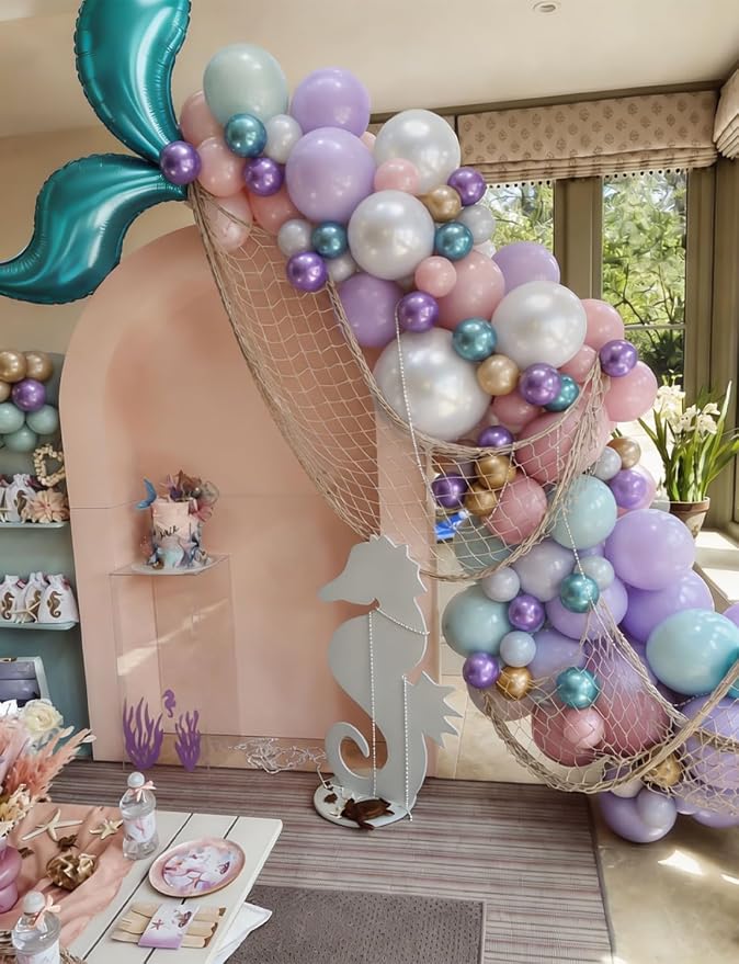 Mermaid Balloon Garland Arch Kit - Image 7