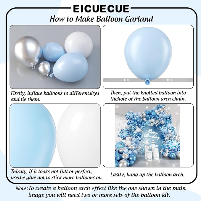 Frozen Balloons Garland Arch Kit - Image 3