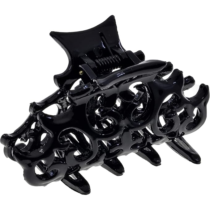 Camila Paris CP2905 French Hair Clip for Women, Girls Black Hair Claw Clips Jaw Fashion Durable and Styling Hair Accessories for Women, Strong Hold No Slip Grip, Made in France