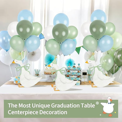 12 Sets One Silly Goose 1st Birthday Decoration Goose Balloon Stand Kit Baby - Image 8