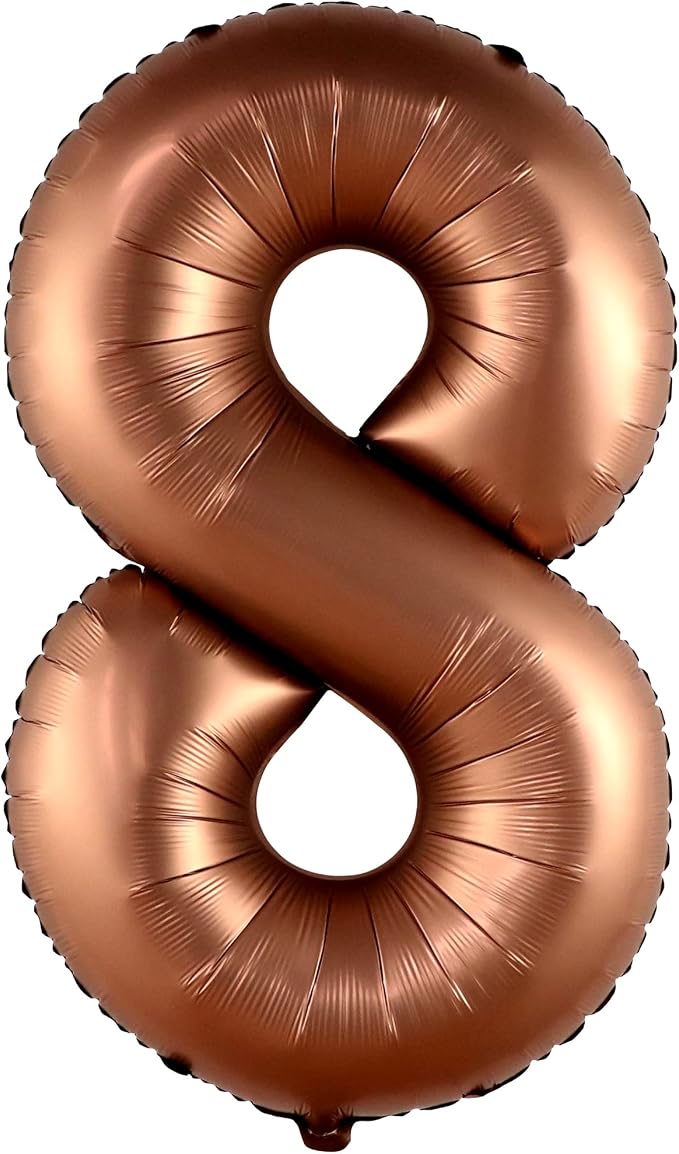 KatchOn, Coffee Brown 8 Balloon Number - Image 8