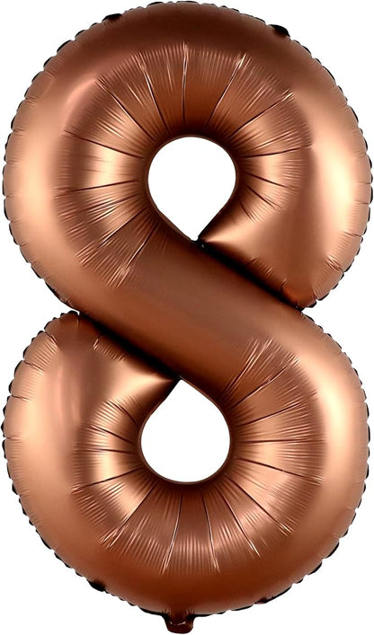 KatchOn, Coffee Brown 8 Balloon Number - Image 8