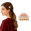 2026 Premium Durable Hair Claw Clip for Women, Original Italian Designed Strong Grip Hair Clips for Normal Fine Thin Hair, No Slip Jaw Clips with Gift Box for Christmas Birthday Girls, 1.2 Inch Pink