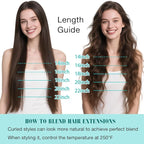 SURNEL 22inch Clip in Extensions Human Hair Ash Blonde Highlights Bleach Blonde Clip in Hair Extensions for Women 120g 6pcs(#18/613,22")