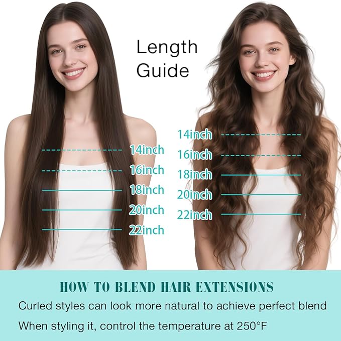 SURNEL 22inch Clip in Extensions Human Hair Ash Blonde Highlights Bleach Blonde Clip in Hair Extensions for Women 120g 6pcs(#18/613,22")