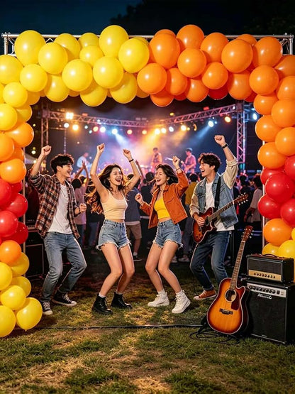 Yellow Balloons 55 Pcs 12 Inch Matte Yellow Latex Balloon Arch Kit Garland - Image 6