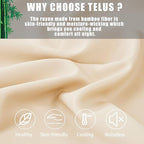 Pillow Cases Standard Size 2 Pack, Bamboo Rayon Cooling Pillowcases with Envelope Closure, Cool Breathable Pillow Case for Hot Sleepers & Night Sweats, 20x26 inches, Khaki