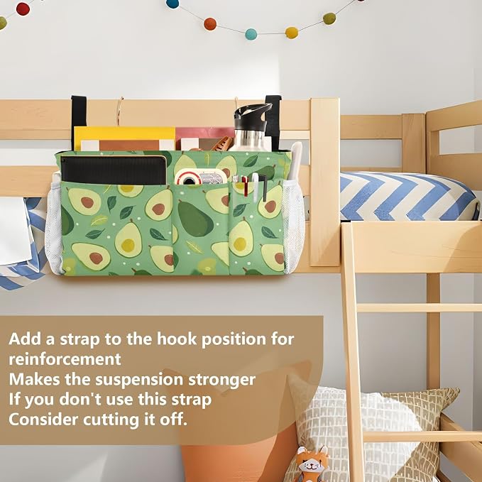 Bedside Caddy Hanging Bunk Bed Caddy Bed Organizer Hanging Pocket - Image 6