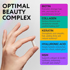 Biotin Collagen Keratin Neem Supplement - Hair Growth Vitamins for Women & Men - 10000mcg Biotin with Hyaluronic Acid & B Complex - Healthy Hair Loss Support - Skin and Nails Care - 120 Caps