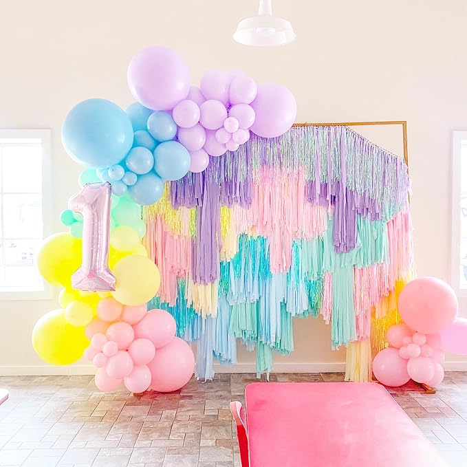 Voircoloria 130pcs Pastel Balloons Garland Arch Kit, 18 12 10 5 Inch | - Image 5