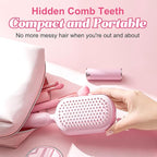 Retractable Cushion Massage Comb Brush, Anti-Static Easy-Clean Massage Comb,Air Cushion Massage comb,Smooth Clean Detangling Comb for All Hair Types(Pink)