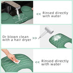 Professional Hair Cutting Cape with Geometric Grid Pattern, Longer Silicone Waterproof Cutting Mat,Neck Guide