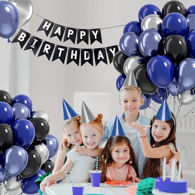 Blue and Black Balloons - Image 6