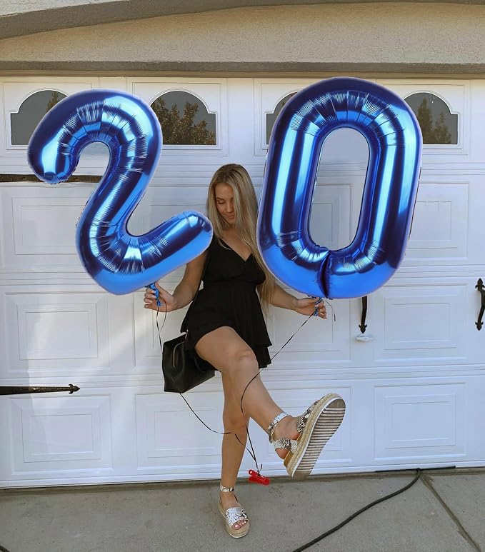 Navy Blue 20 Balloon - Image 3
