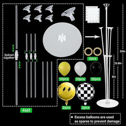4 Sets Smile Party Balloons Stand Kit - Image 2