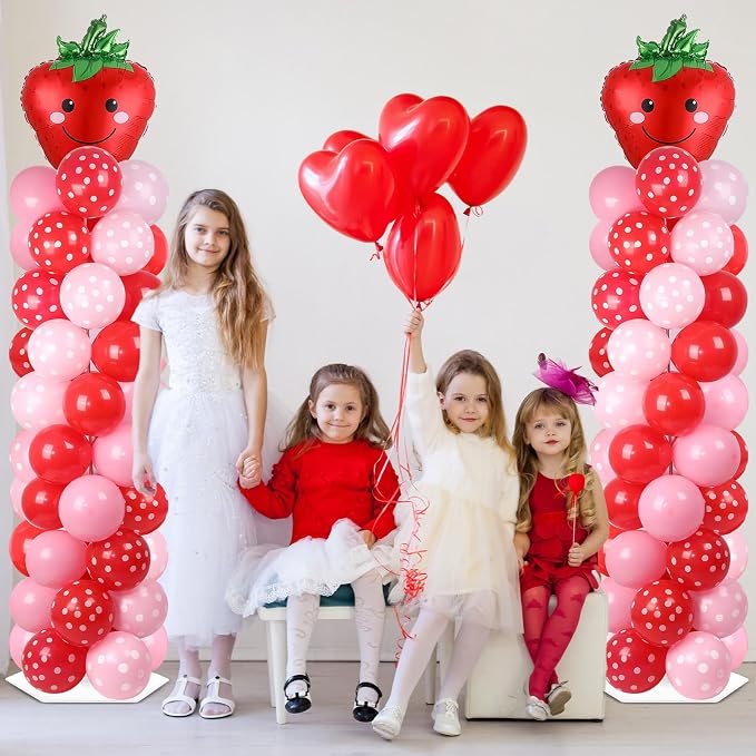2 Sets Strawberry Party Balloon Column Stand Kit - Image 6