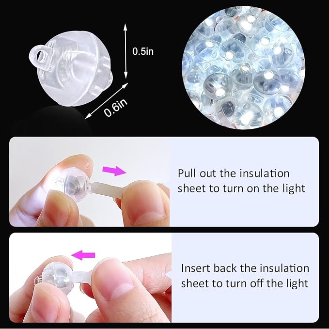 100Pcs Mini Balloon Lights - Image 3