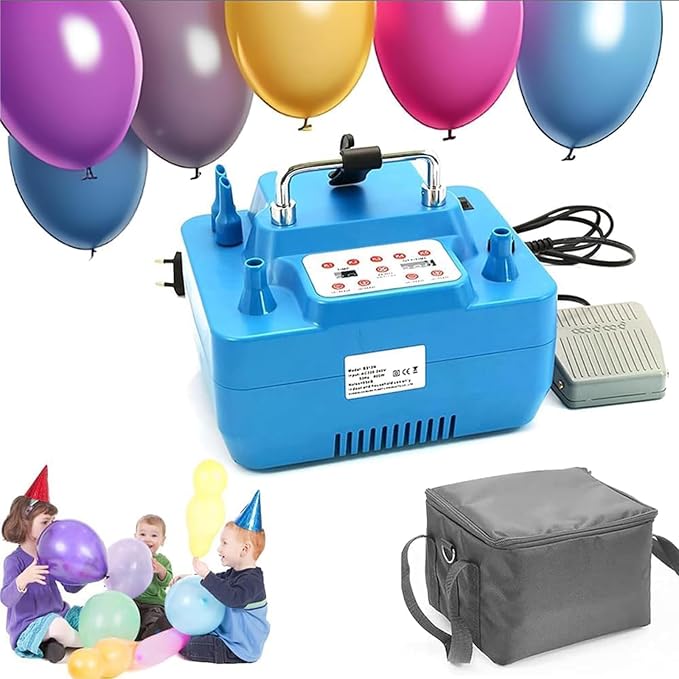 Electric Balloon Pump, Professional Double Hole Inflator, Inflatable Timing and by Unknown