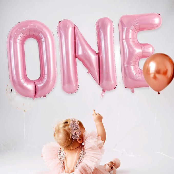 TONIFUL 40 Inch Large Pink Letter N Balloons Giant Foil Mylar Alphabet Balloon - Image 4