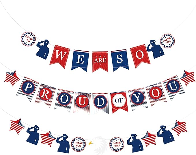 We Are So Proud of You Banner Welcome Home Banner by Adecortalk