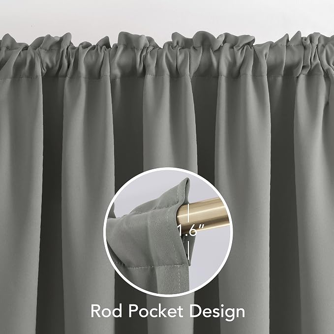 Deconovo Black Out Curtains 95 Inches Long - Image 3