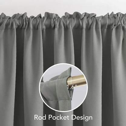 Deconovo Black Out Curtains 95 Inches Long - Image 3
