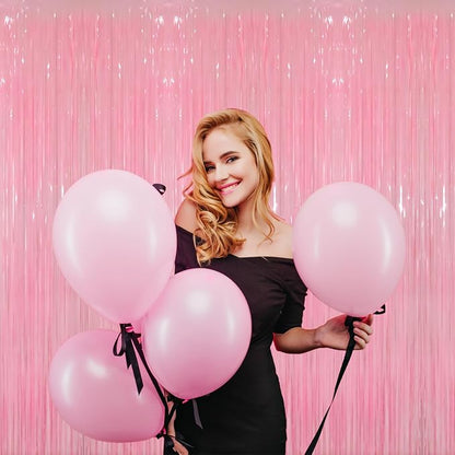 GOER 6.4 ft x 8.2 ft Foil Fringe Curtains Party Photo Backdrop Party Streamers - Image 6