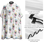 Extra Long Salon Cape, Bubble Gum Koala White Dyeing Salon Apron Shampoo Cutting Household Capes Wrap for Hair Salon