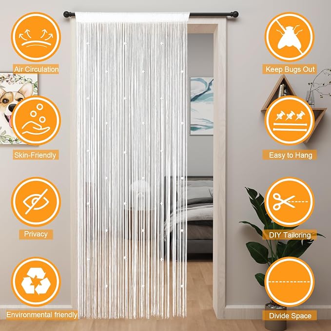 YIIBAII Beaded Curtain Beaded Curtains - Image 9