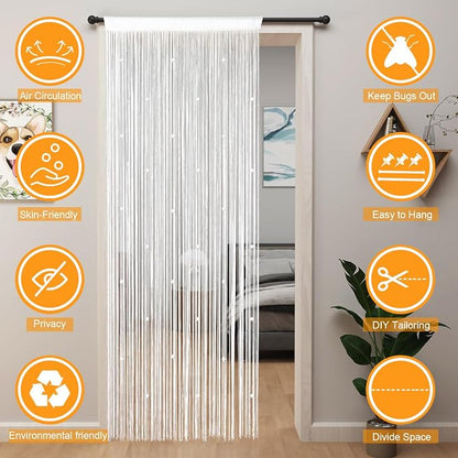 YIIBAII Beaded Curtain Beaded Curtains - Image 9