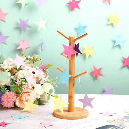 Patelai 130 ft Star Garland Banner Decor, Macaron Color - Image 4
