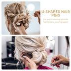 U Shaped Hair Pins 250 PCS, Coffee Brown Hair Pins for Women, Girls, Kids. With Storage Box. Hair Bobby Pins for Hair Updo, Dance, and Wedding
