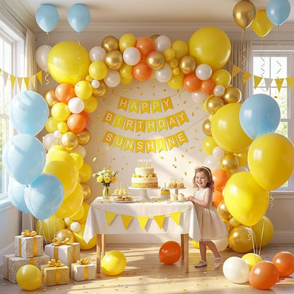LOVESTOWN 18 Inch Yellow Large Balloons, Wedding Sunflower Bridal Shower - Image 2