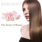 Mulberry Silk Hair Scrunchies, 100% Silk, No Damage for Frizz Prevention, Sleep and Night Scrunchie, Hair Accessories for Women (Pink, 1 Count)