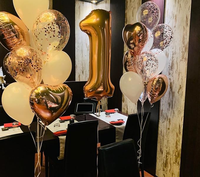 Gold Number 16 Balloon 40 Inch, 16th Birthday Party Decorations Men Women | - Image 2