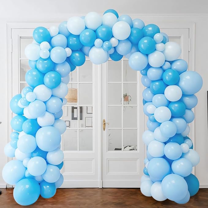 110pcs Pastel Blue Balloons 12 Inch Latex Balloon - Image 5