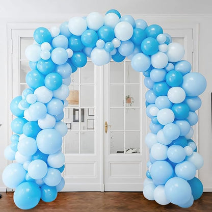 110pcs Pastel Blue Balloons 12 Inch Latex Balloon - Image 5
