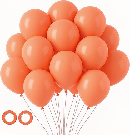 Voircoloria 105pcs Peach Party Latex Balloons, 12inch | by Voircoloria