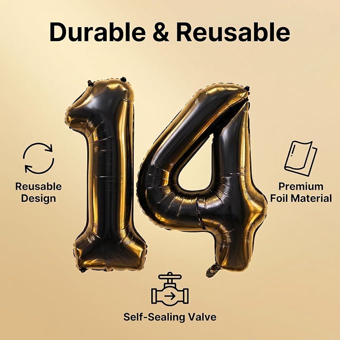 YPSelected 32 Inch Large Foil Helium Number Balloon Birthday Wedding Party 0-9 - Image 5