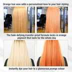 Temporary Hair Color for Kids, Ultikare Orange Hair Dye Washable Natural Hair Wax Color Chalk Mud Cream DIY Hairstyle Clay For Dark Hair Halloween, Cosplay, Party, Christmas Gift Girls 3.4 Fl Oz