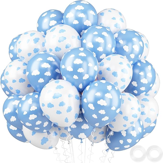 Cloud Balloons, Baby Shower, Cloud Themed Party Decorations Supplies by FEYG