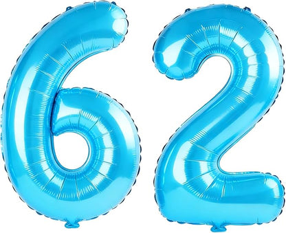 40 Inch Number 62 Balloons for 62nd Birthday Party Decorations, 0-100 Jewelry by FOBELEC
