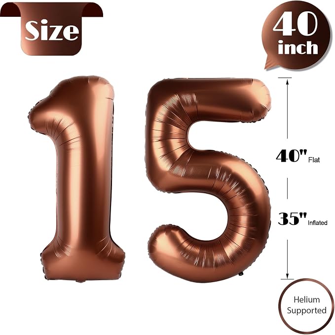 Brown 15 Balloon - Image 5