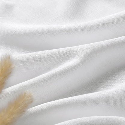 White Linen Extra Long Curtains - Image 6