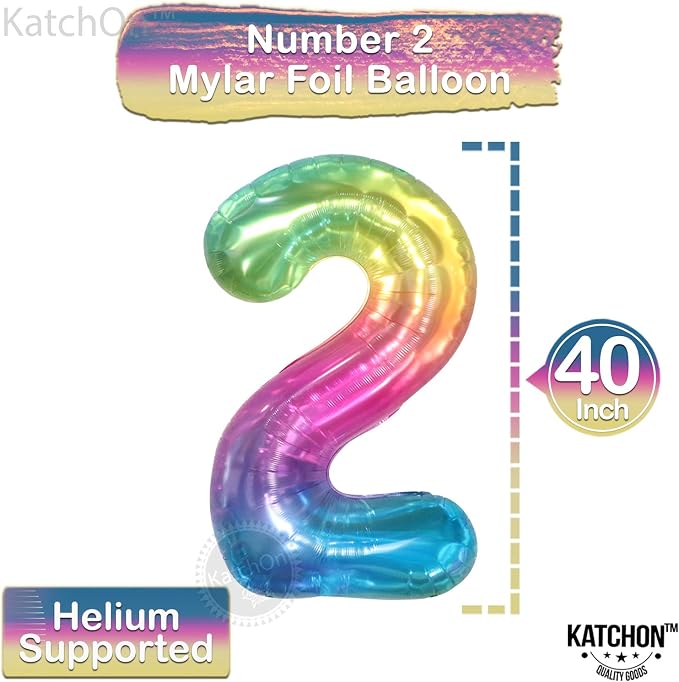 KatchOn Giant Jelly Number 2 Balloon - Image 3