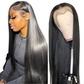 13x6 Straight Lace Front Wigs Human Hair HD Transparent Lace Front Wigs for Black Woman Brazilian Pre Plucked Natural Color 26 Inch