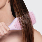 Tangle Teezer Ultimate Detangler Hairbrush for Wet & Dry Hair, Eliminates Knots & Reduces Breakage for Long, Thick, & Curly Hair Types, Large, Pink & Purple