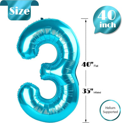 LightBlue 3 Balloon - Image 5